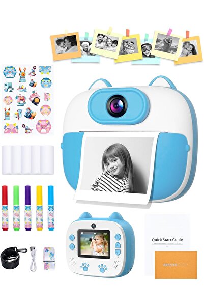 ON Electronics كاميرا دراغون تاتش للطباعة الفورية للأطفال، كاميرا رقمية للأطفال