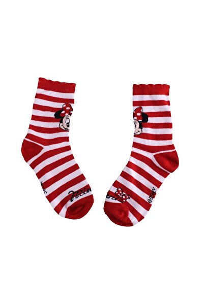 Minnie Mouse Red striped socks