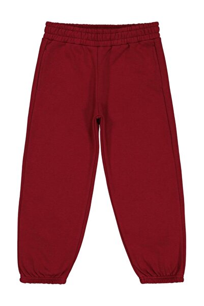Civil Girls Plain 6-9 Years Old Sweatpants - Burgundy 8-9 Years Old