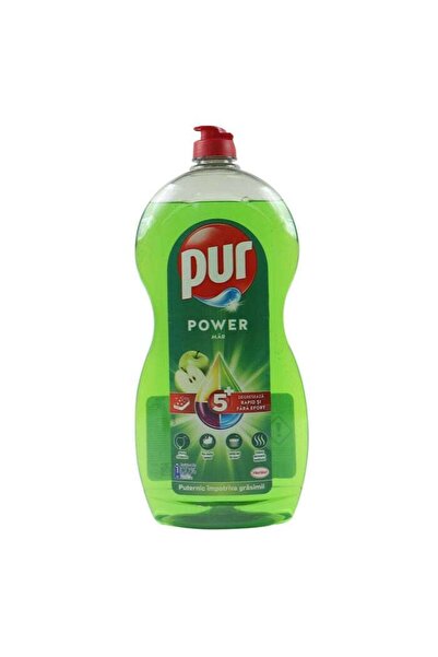 Pür Detergent lichid pentru vase Pur Power Apple, aroma mar, 1.2 L