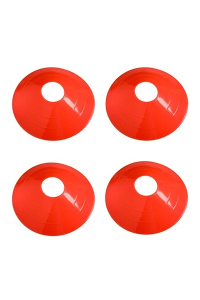 SHOPIENS Комплект от 4 тренировъчни диска за детски футбол Shopiens®, оранжев...