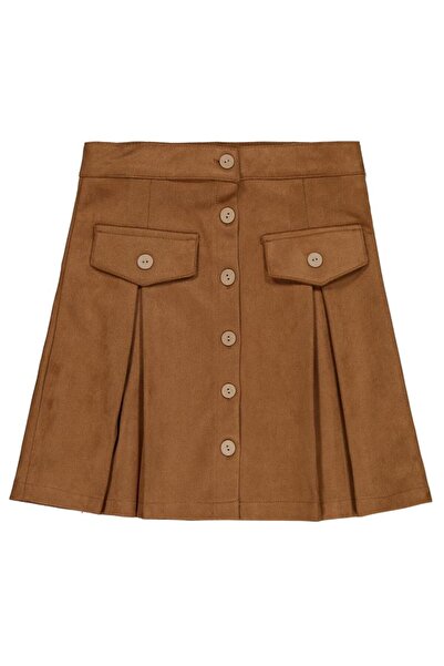 Civil Girls 6-9 Years Old Skirt - Brown 6-7 Years Old