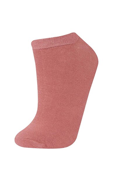 DeFacto E2112 Multi-Colored Women's 7-Piece Cotton Booties Socks