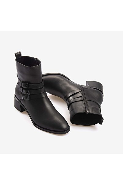 KEMAL TANCA Genuine Leather Heeled Women's Boots 26-103558K