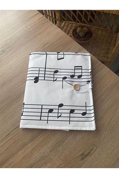 Shines Fabrika Satış Mağazası Pöticorn Siyah Müzik notalı tablet/ajanda kılıf...