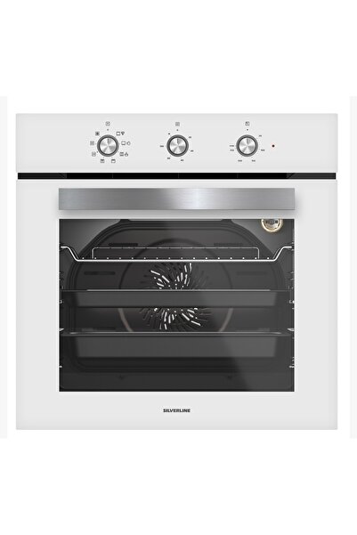 Silverline Beyaz 65 Cm Ocaklı Dijital Fırınlı Ankastre Set (3457 Soho - CS5700E7W01 - BO6503W01 )