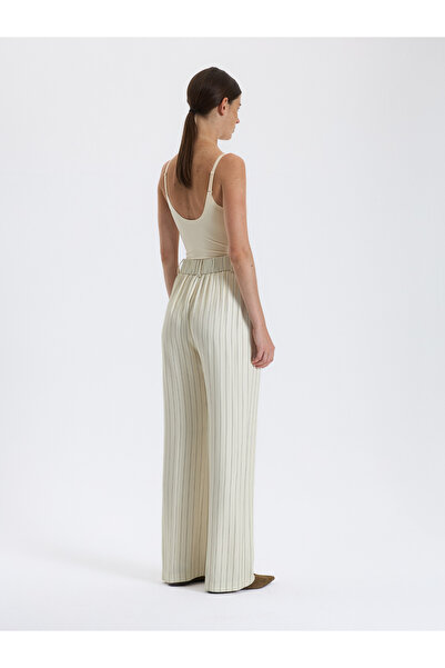 BAQA Striped Straight Cut Trousers