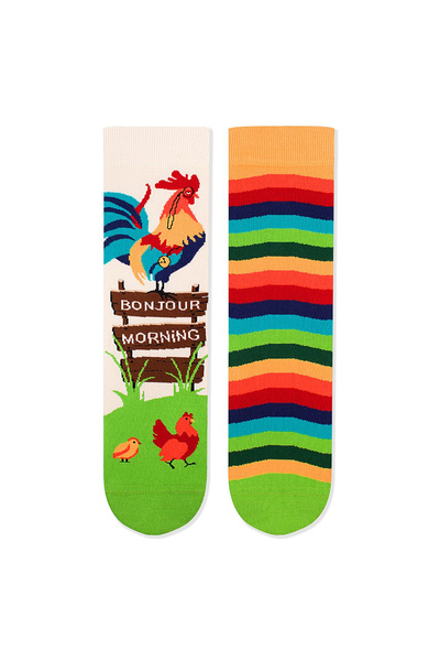 Pirin Hill Sosete bumbac ARTY SOCKS Rooster GREEN