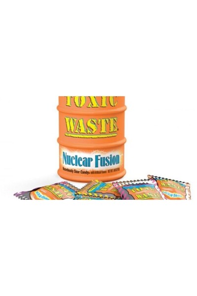 Toxic Waste Drum (Portocaliu) Nuclear Fusion Drum - bomboane cu fructe acrișoare 42g