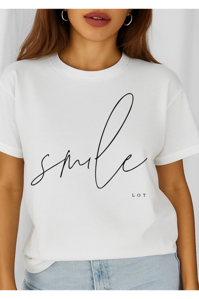 OEM Tricou dama din bumbac 100% Smile