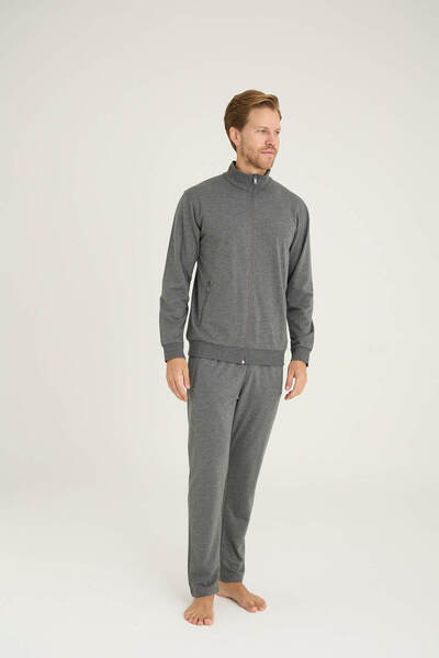 KLY 95% Cotton Men's Zippered Tracksuit Set Stylish Design