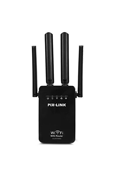 Edman Wireless Amplifier, WIFI Network Extender, 2.4GHz Network, 300Mbs Speed, 3G / 4G / 5G, Black