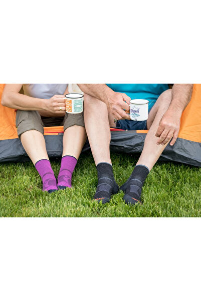 Try to Fly Short socks for mountain tourism LIGHT HIKING ANKLE SOCKS Anthracite