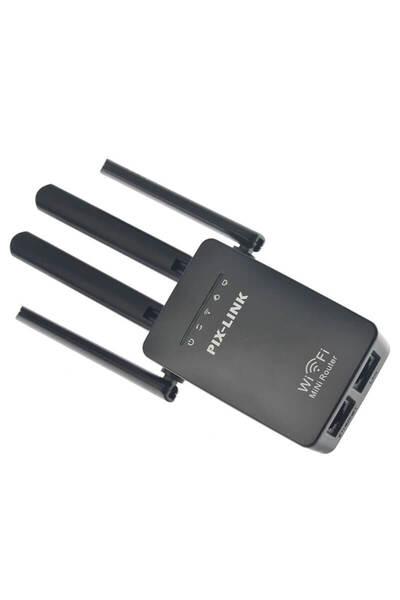Edman Wireless Amplifier, WIFI Network Extender, 2.4GHz Network, 300Mbs Speed, 3G / 4G / 5G, Black
