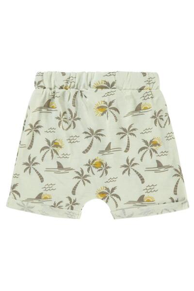 Civil Baby Hello Summer Empirme 6-18 Ay Şort - Ekru9-12 Ay