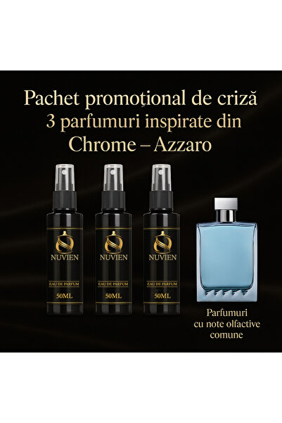 Nuvien Set of 3 Perfumes 50ml – Inspired by Chrome A.