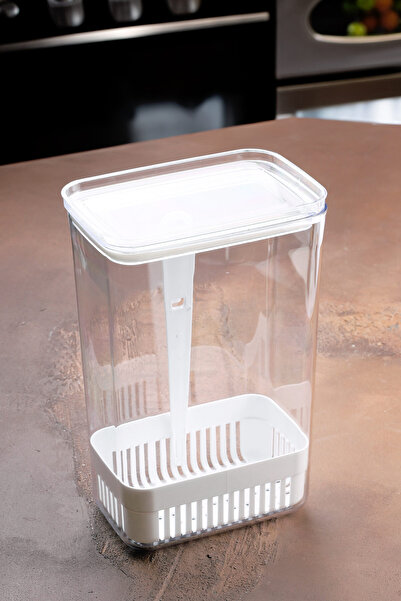 Bev Kitchen 2900 ml Vegetable and Greenery Storage Container with Water Tank to Preserve Freshness