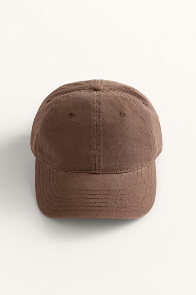 Oysho 100% cotton cap with washed effect