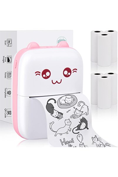 ON Electronics Pocket Mini Printer, Portable Printer with 12 Rolls Printing P...