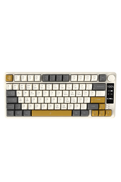 Claw's Flux Air Kablosuz 3 Modlu LCD Ekran - Ultra Tepkime 78 Tuş Membran Gaming & Ofis Klavyesi