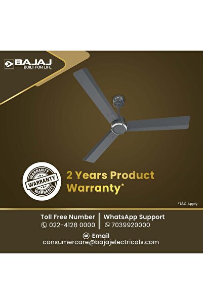 Bajaj Classico Sleek Plus 1200mm Coal Grey CF