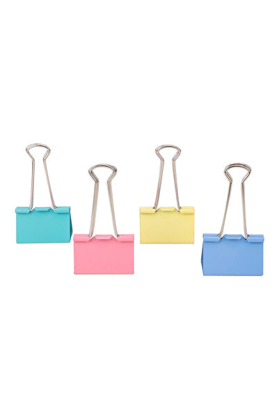 Deli Agrafe de hârtie 41 mm colorate, 24 buc/pachet, plastic