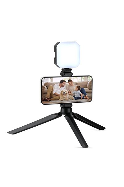 Polosmart PBS142 Pilli Led Işıklı Tripod Siyah
