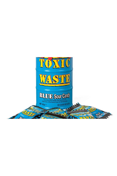 Toxic Waste Bomboane acrișoare Drum (Albastre) - Bomboane acrișoare cu fructe 42g