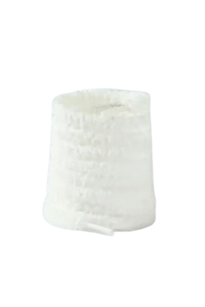 KESNUP Set de 2 șireturi pufoase de pluș, 120 cm, albe