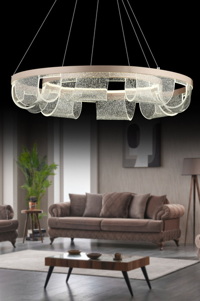 Luxira Aydınlatma Casper Gold 3 Renk Gold 3 Renk Led Modern Ledli Avize