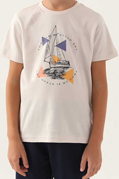 Arnetta Set pijama albă pentru băiat