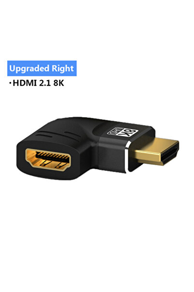 Choice 8K-CW90 HDMI 90 and 270 Degree Adapter，HDMI 2.1 8K@60hz 2.0 4K@120hz 2K Right Angle HDMI L Adapter