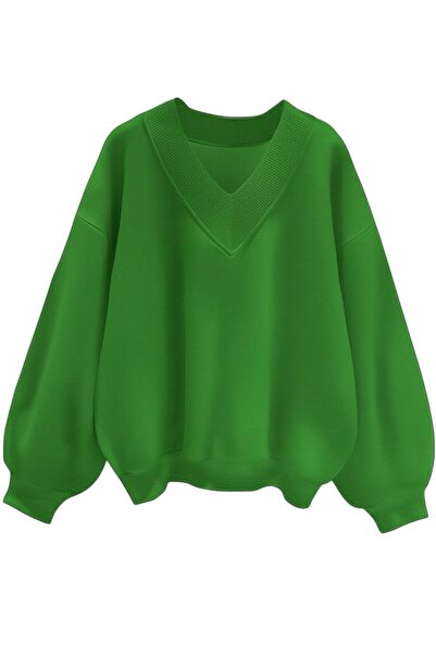 BENROMA ÜNİSEX V YAKA SWEATSHİRT