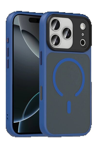 UStores Apple iPhone 17 Pro Max Megane Magsafe Cover - Navy Blue-(5796) - Voanfd5517-1337