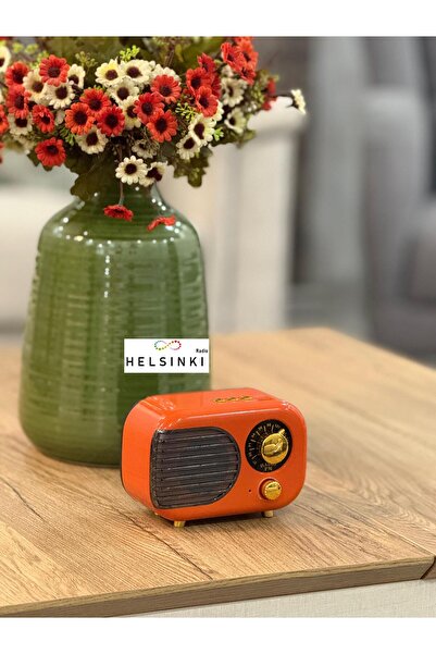 Helsinki Radio HS-101 Turuncu Nostaljik ve Dekoratif Radyo (BT+FM+USB+SD)