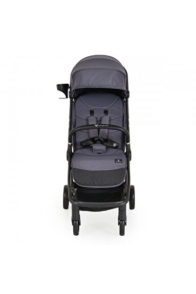 Cangaroo Sports stroller from birth 0-22 kg with automatic compact folding Flip Obsidian Grey