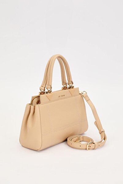 Levidor Khaki Stripe Stitching Model Handbag