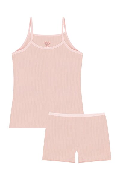 Öts Κοριτσίστικο μπόξερ ελαστικό ύφασμα κοτλέ σομόν μονόχρωμο (96% βαμβάκι - 4% ελαστάνη)