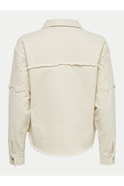 ONLY Women's Denim jacket 15232378 Beige