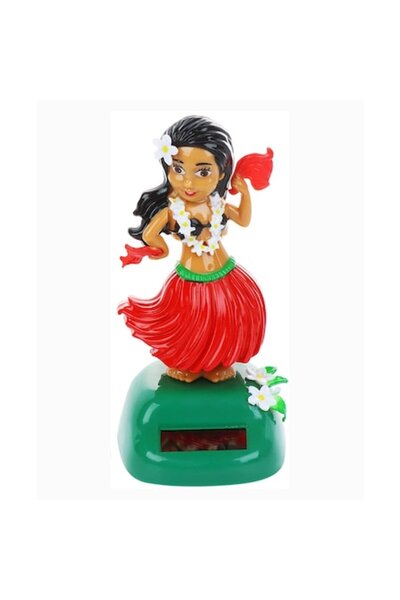 OEM Dansatoare Hula Solară, Plastic, 11x7 cm, Roșu