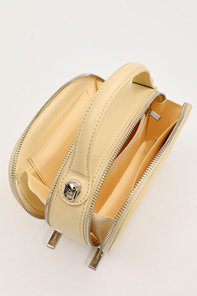 Levidor Yellow Double Zipper Handbag