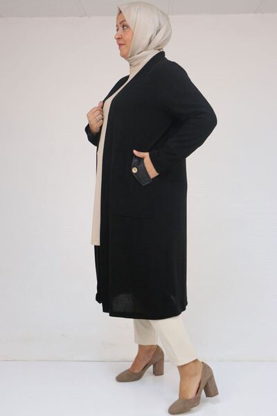 Eslina 53035 Jachetă Mir cu buzunar de mărime mare - Negru