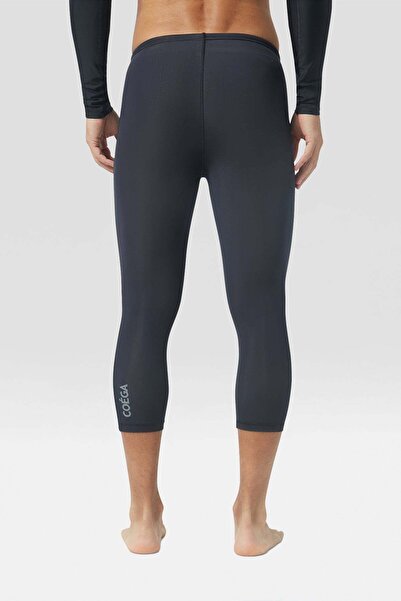 Coega Sunwear Mens Swim Leggings 3/4 Length - Black