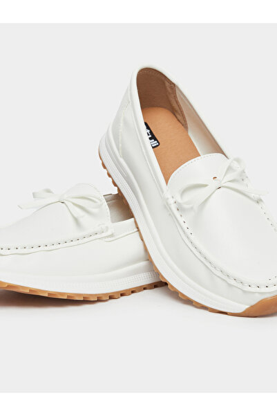 Styli Casual Loafers with Bow Detail