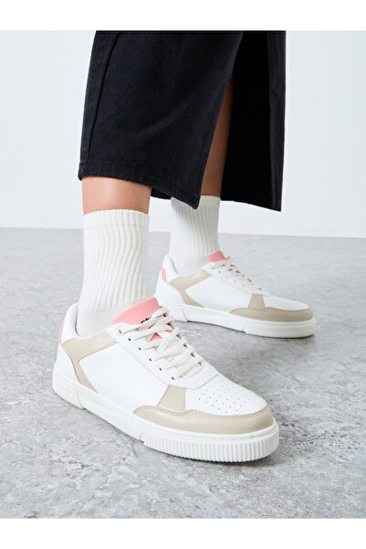 Styli Panelled Lace Up Sneakers