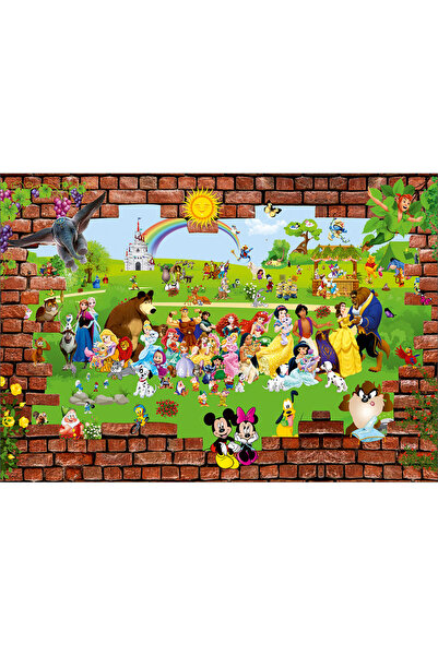 VIODESIGN Fototapet Copii, All Disney, autoadeziv, multicolor,120x200 cm