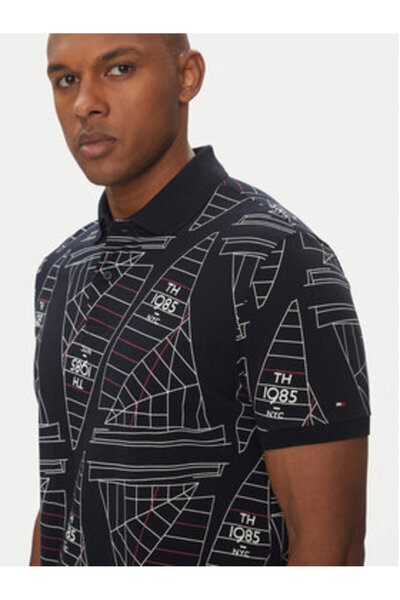 Tommy Hilfiger Ανδρικό Πόλο MW0MW39309 Πολύχρωμο