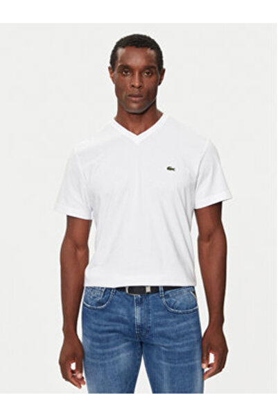 Lacoste Tricou bărbătesc TH5077 Alb