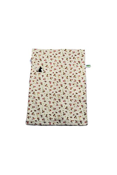 VeraGreen Bag, padded bag for bread 3-4 kg, made of fabric, with drawstring and stopper, flowers, size XL