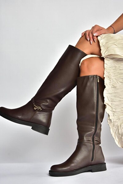 Fox Shoes V726717109 Καφέ Κλασικές Γυναικείες Μπότες